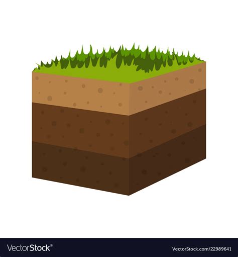 Layers soil Royalty Free Vector Image - VectorStock