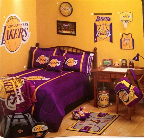 10 Lakers Bedroom Ideas Most Incredible and also Interesting | Basketball bedroom, Nba bedroom ...