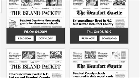 Island Packet, Beaufort Gazette SC newspapers new e-editions | Hilton Head Island Packet