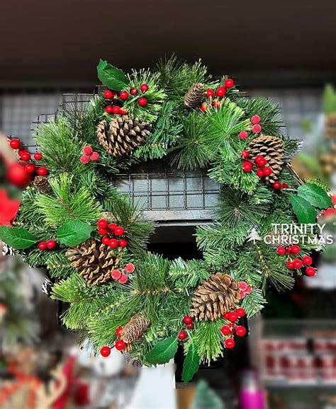 Buy Mixed Evergreen Wreath | Christmas Wreath Online India