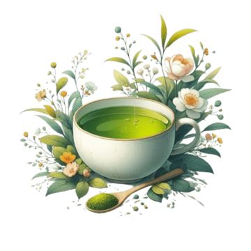 A Cup Of Green Tea, Green Tea Cup, Green Tea, Cup PNG Transparent Image ...