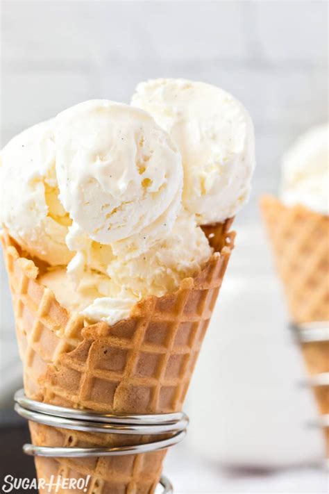 Easy Vanilla Ice Cream (No-churn recipe!) - SugarHero