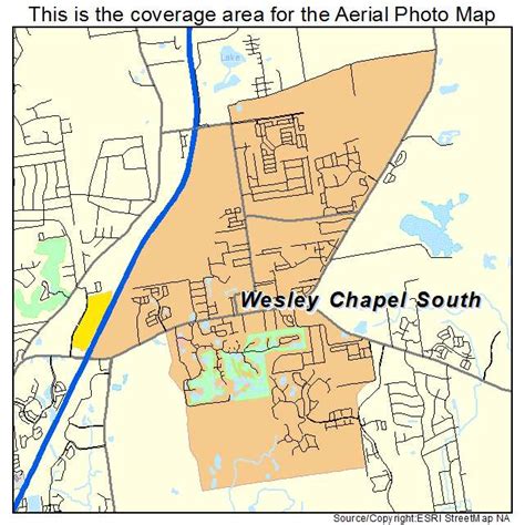 Aerial Photography Map of Wesley Chapel South, FL Florida