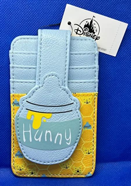 DISNEY PARKS HUNNY Winnie the Pooh honey pot RFID Blocking Slim Wallet - NEW $18.99 - PicClick