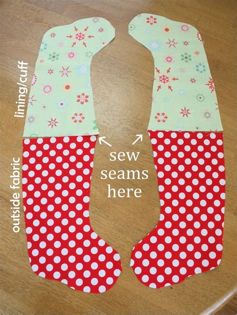 Free Sewing Pattern Christmas Stocking Want To Sew A Fully Lined, Easy To Make Christmas ...