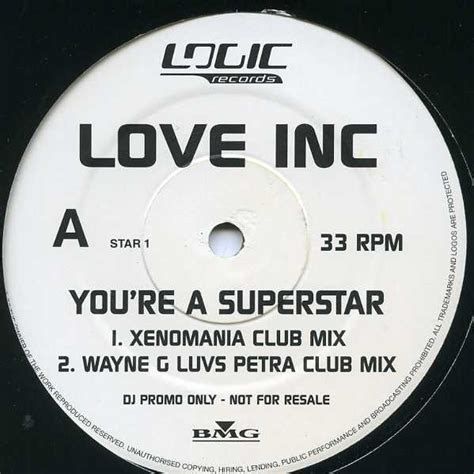 Love Inc - You're A Superstar (1998, Vinyl) | Discogs