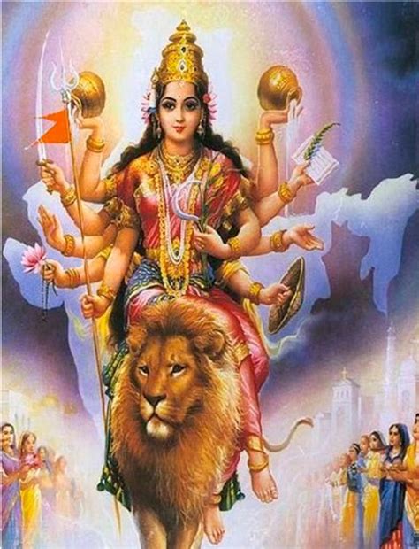 Bharat Mata as inclusive Hindu goddess (untitled print). Source: (last... | Download Scientific ...