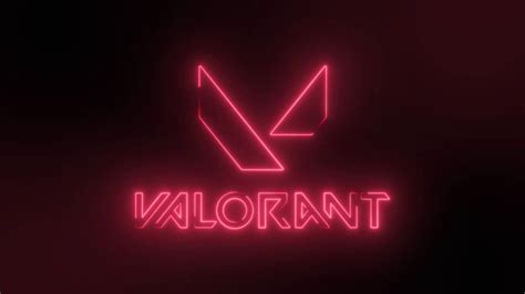 Valorant Game Logo glowing neon lights loop animated background by MotionMade - YouTube in 2021 ...