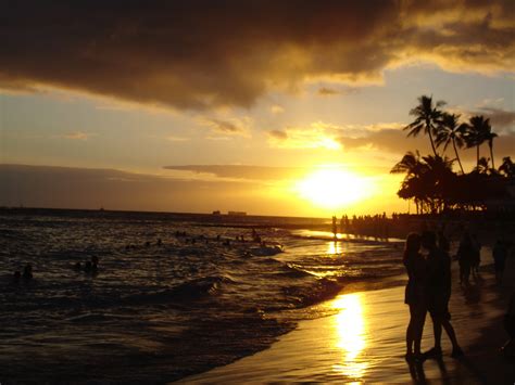 File:Waikiki Beach at Sunset.jpg - Wikimedia Commons