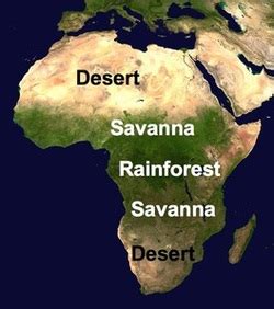 Geographic Distribution - Tropical Wet & Dry Climate