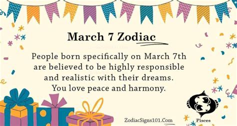 March 7 Zodiac Is Pisces, Birthdays And Horoscope - ZodiacSigns101