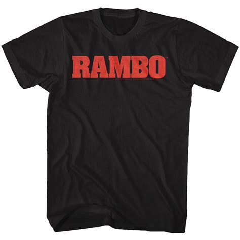 Rambo Rambo Logo Black Adult T-Shirt - Walmart.com