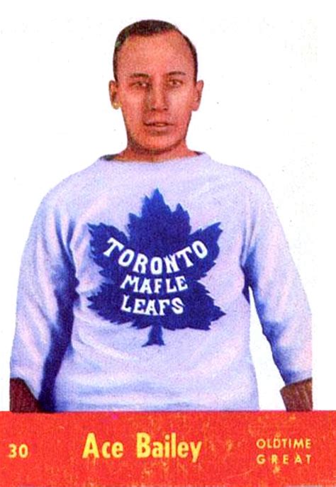 Ace Bailey 1955-56 Parkhurst | Maple leafs hockey, Toronto maple leafs hockey, Maple leafs