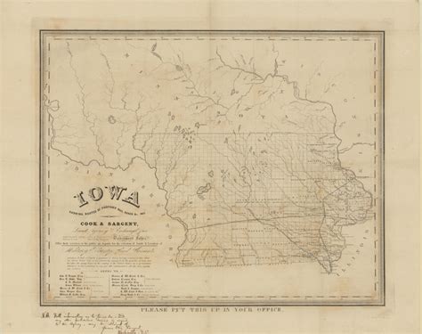 Routes of Proposed Railroads in Iowa, 1851 | State Historical Society ...