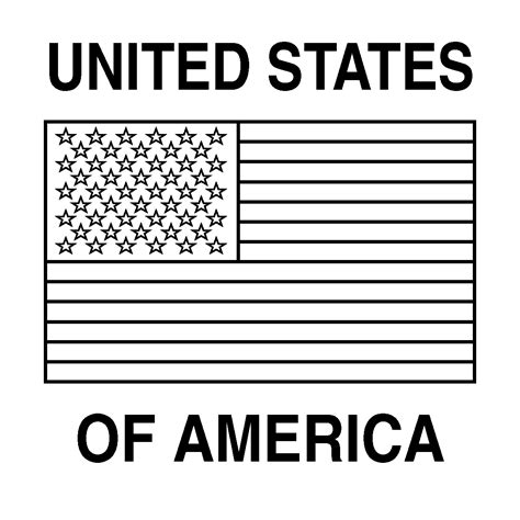 Us Flag Coloring Page – childrencoloring.us