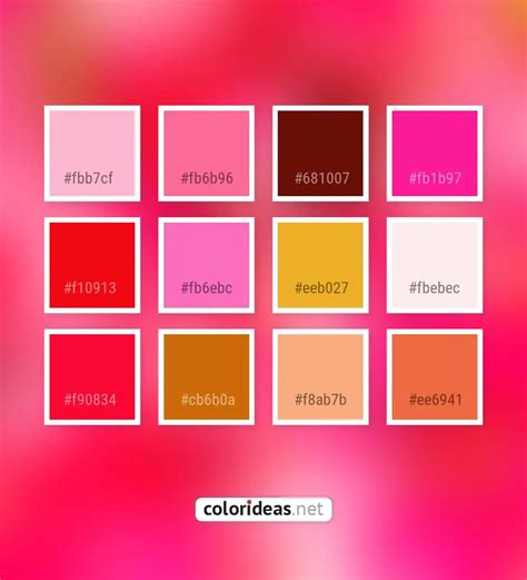 Lavender Pink Pink Fb6Ebc Eeb027 Color Palette | Color palette ideas