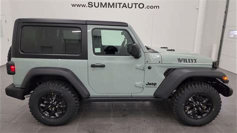 2023 JEEP WRANGLER 2 DOOR WILLYS SPORT EARL GRAY CLEARCOAT 4K WALKAROUND SOLD! - YouTube