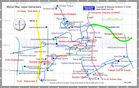 MALAYSIA CENTRAL: MyCen Maps: Map Of Upper Damansara