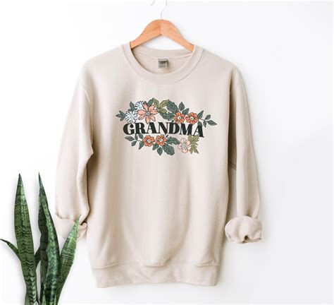 Grandma sweatshirt grandma sweater floral grandma shirt | Etsy