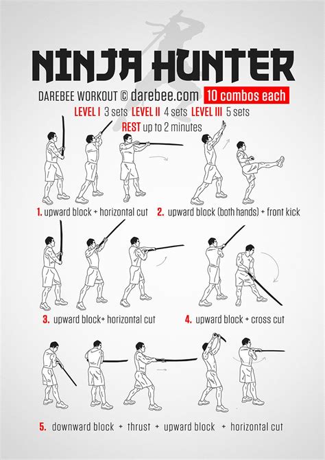 Ninja Hunter Workout | Martial arts workout, Martial arts training, Warrior workout