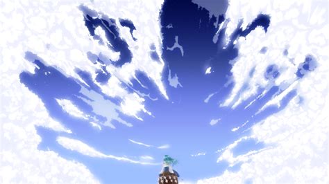 Download Cloud Sky Blue Sanae Kochiya Shrine Maiden Anime Touhou Blue Anime HD Wallpaper by ...