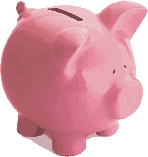 Pig Piggy Bank Pink · Free vector graphic on Pixabay