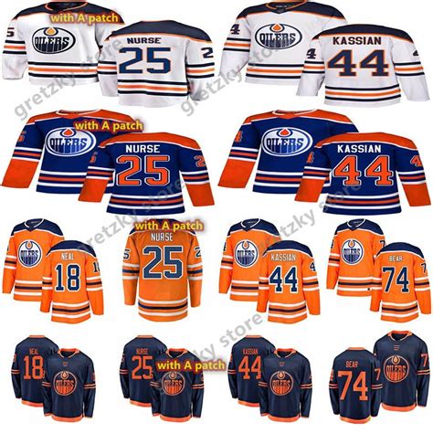 2020 Edmonton Oilers 2019 2020 Third Jerseys 74 Ethan Bear 25 Darnell ...