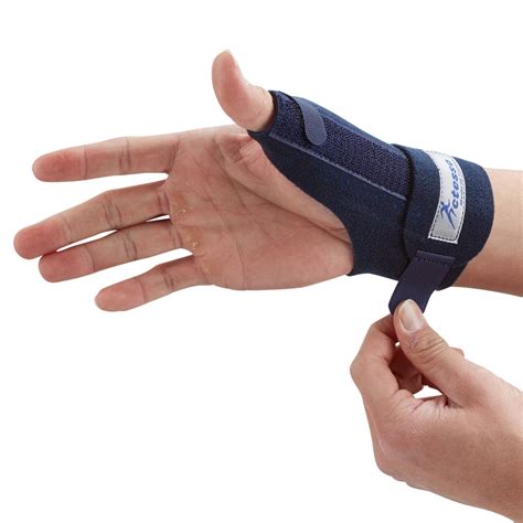 Medical Thumb Spica Wrist Support Splint Brace Strain Sprain- Blue ...