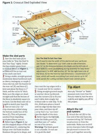 Table Saw Crosscut Sled Plans • WoodArchivist