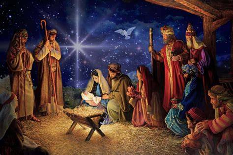 Download Celebrating Jesus’s Birth on Christmas Day Wallpaper | Wallpapers.com