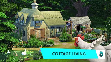 Country Cottage 🐮🍄 || The Sims 4 Cottage Living: Speed Build - YouTube