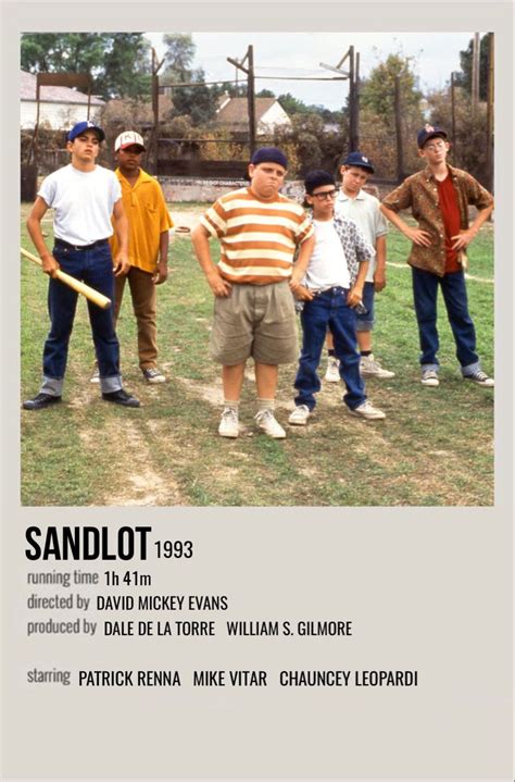 sandlot | Movie posters minimalist, Film posters vintage, Movie posters ...