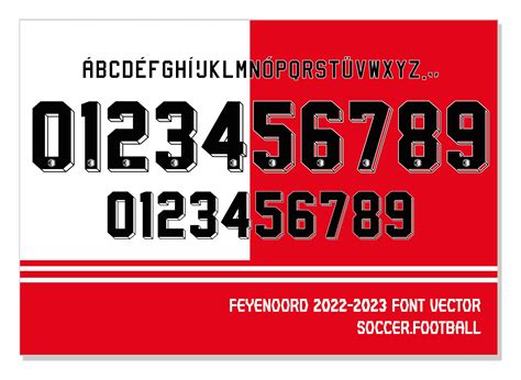 Font Vector Feyenoord 2022/2023 Font SVG AI Eps Pdf TTF / - Etsy Canada