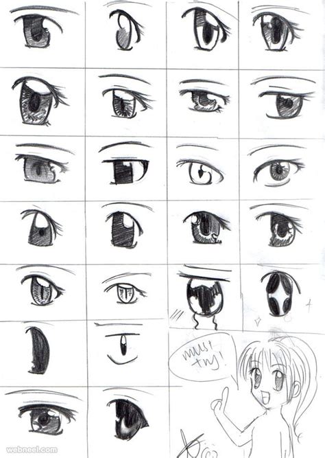 How to Draw Anime Tutorial with Beautiful Anime Character Drawings | Olhos mangá, Desenho para ...