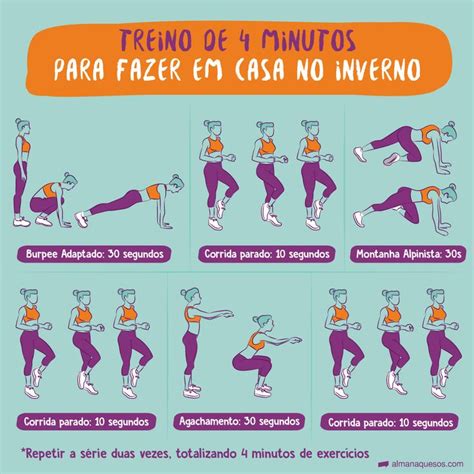 4 Minutos: o melhor treino para fazer em casa no inverno | Rotinas de ...