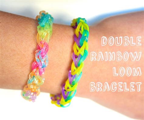 Double Rainbow Loom Bracelet : 7 Steps (with Pictures) - Instructables