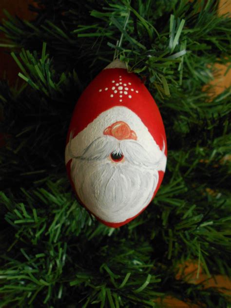 Nosy Santa Gourd Ornament | Hand painted gourds, Ornaments, Gourds crafts