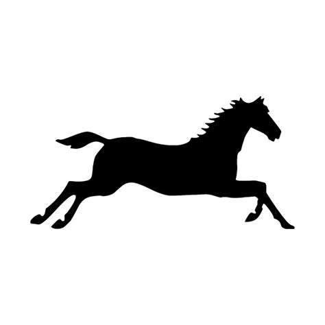 Horse Galloping Silhouette at GetDrawings | Free download