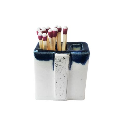 Snow Blue Ceramic Match Striker | Match striker, Ceramic pinch pots ...