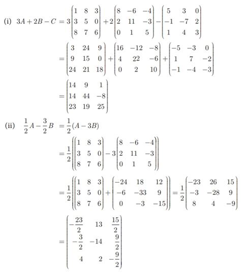 Properties of Matrix Addition and Scalar Multiplication