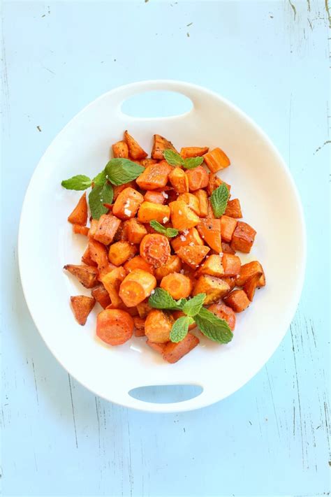 Roasted Sweet Potatoes and Carrots - Studio Delicious