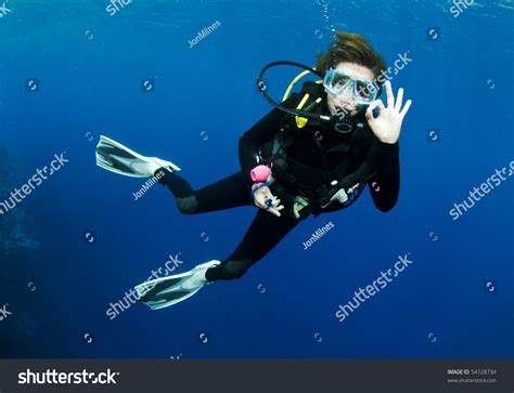 Female Scuba Diver Stock Photo 54128734 : Shutterstock