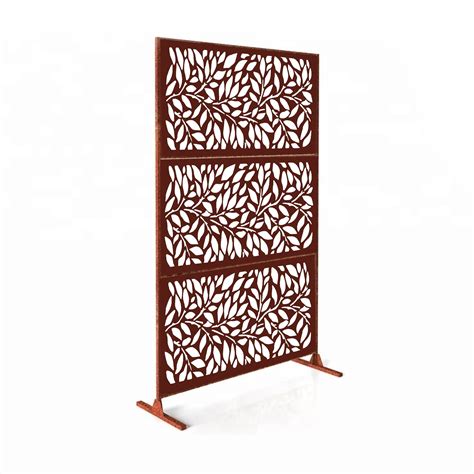 6' H x 4' W Laser Cut Metal Privacy Screen,Metal Privacy Screen Fence, Metal Wall Art, Outdoor ...