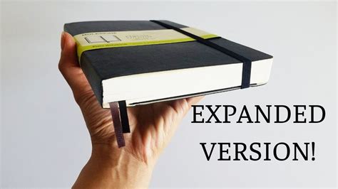 New Moleskine Notebook: Expanded Version!! - YouTube