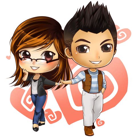 Commission: Chibi couple 1 by Ernz1318 on DeviantArt