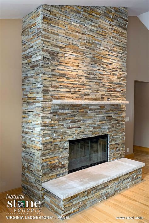 Reface Fireplace With Stone Veneer - fireplacenow.co