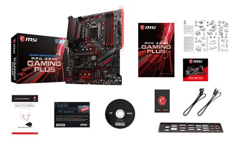 MSI MPG Z390 GAMING PLUS box content