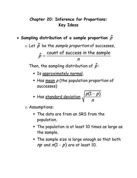 Sampling distribution of a sample proportion