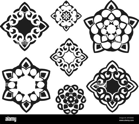 fractal floral symbol design Stock Vector Image & Art - Alamy