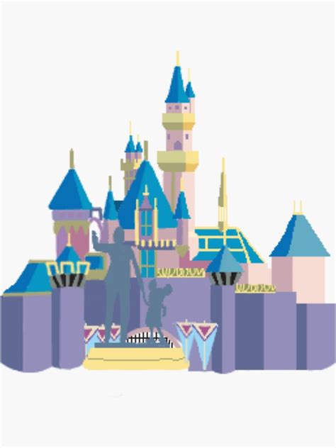 "Sleeping Beauty Castle Drawing" Sticker for Sale by bfast9159 | Redbubble